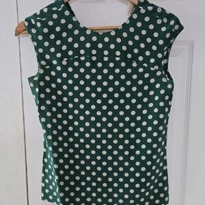 kate spade Emerald Polka Dot Blouse